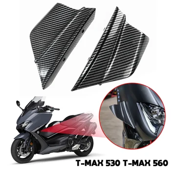 Moto Winglets, Fibra de Carbono Lado do Asa de Defletores de Ar na Carenagem Winglets para a Yamaha T-MAX 530 T-MAX 560 2012-2021