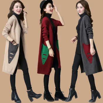 Mulheres de Outono Suéter Casaco de 2022 Fêmea Nova Camisola de Malha Cardigan coreano temperamento de malha Frouxa Camisola de Agasalho R373