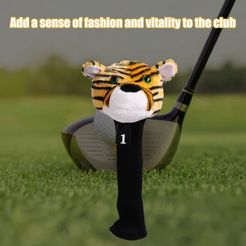 Desenho novo Golf Tampa da Cabeça do Modelado do Clube de Golfe de Cobertura de Headcover Mascote Novidade Bonito Presente com o N.º 1 Tag para Driver