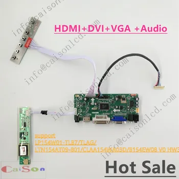 DVI/VGA/ÁUDIO de LCD placa de vídeo adequada para LP154W01-TLB7/TLAG/LTN154AT09-801/CLAA154WA03D/B154EW08 V0 HW3A