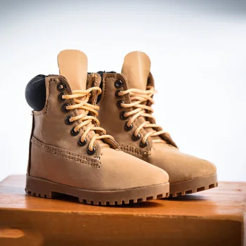 1/6 Escala masculino soldado a Tendência de usar Botas de caminhada Homens de escalada de botas de Menino de alta-top sapatos dentro de ocos de sapatos de 12
