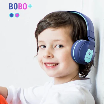 Fingertime Dois conectores de Auscultadores sem Fios de Fones de ouvido compatíveis com Bluetooth, Fone de ouvido Dom Crianças Fone de ouvido Com Microfone Para Aprendizagem On-line