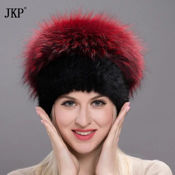 2020 outono e inverno as mulheres de chapéus de pêlo de inverno real de peles de vison grande silver fox fur pom poms chapéu novo quente trecho cap DXJ17-21