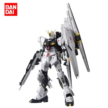 Bandai MG 1/100 ν Gundam VER.KA ν NU Modelo Montado Genuíno Figura Anime Gift Collection Modelo de Brinquedo de Presente de Aniversário Decoração