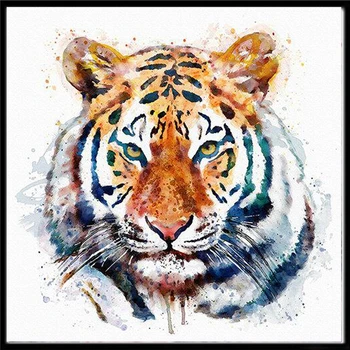 DIY 5D diamante pintura animal tigre rodada de strass, bordados de cor de ponto de cruz, decoração home