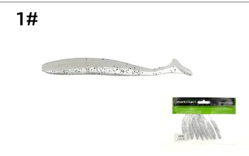 HG Fácil Shiner Iscas de Pesca 70mm Wobblers de Pesca de Carpa Macio Iscas Artificial de Silicone de Cor Dupla Iscas