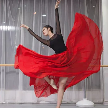 Mulher Cheia de Tornozelo Comprimento Retro Longo Maxi Saia para Dança Cigana Festa a Fantasia de Cosplay Faire Ballet Modren Lírica Traje de Dança