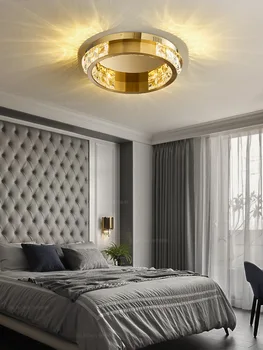 YOOGEE Luz de Teto para o Quarto Sala de estar Loft LED Lâmpada de Ouro Rodada Decoração Home do dispositivo elétrico de Iluminação