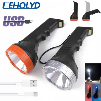 CEHOLYD Lanterna Led XHP50 Acampamento de Pesca Tipo de Luz-C USB Tocha Recarregável Built-in bateria Impermeável Lanterna cauda ímã