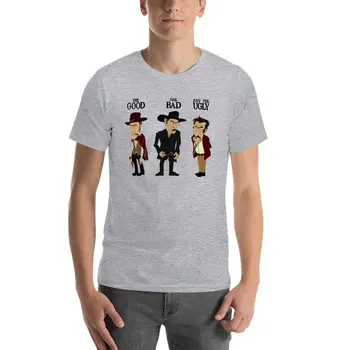O Bom O Mau E O Feio - Clint Eastwood Oversize Camiseta Personalizada Homens Roupas De Manga Curta Streetwear Tamanho Grande Tops Tee