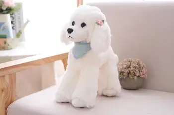 cerca de 40cm /16 polegadas lindo poodle toy de pelúcia macia cachorro de brinquedo boneca jogar travesseiro crianças, crianças de brinquedo de presente de aniversário b0796