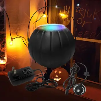 Halloween Bruxa Pote Fabricante de Neblina Nebulizador LED Luzes Coloridas Festa Adereços Neblina da Lagoa para o Interior para o Exterior da Casa Assombrada