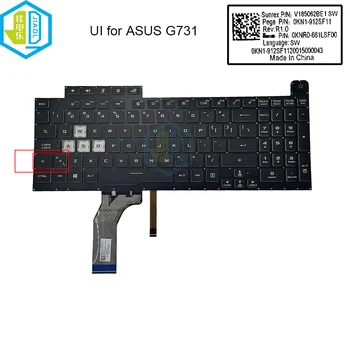 RGB Retroiluminado de INTERFACE do usuário do teclado em inglês para ASUS ROG Strix G731 G731G G731GT G731GU jogos teclados de laptop luz de fundo Colorido 661LSF00