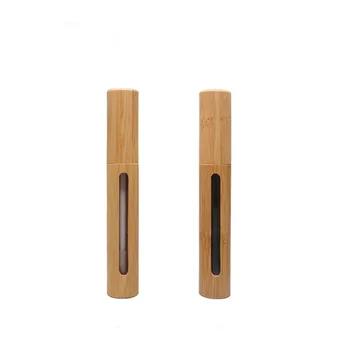 6ml de alto grau de bambu vazio rímel tubo/brilho labial garrafa/cílios tubo de bambu natural de embalagens de cosméticos F20173627