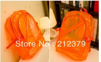 de moda mais Pura de Cor quente-vendendo a mochila de geléia saco transparente mochila multicolor moda casual mochila