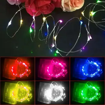 Moda LED Luzes de Fadas 2M 20 DE Luz da corda LED Alimentado por Bateria Para o Natal/Casamento Guirlanda de Natal Festa de Lâmpada Frrty Luz da Noite