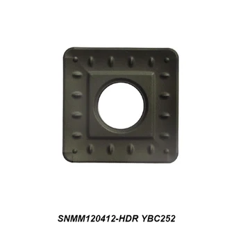 Original SNMM 120412-HDR SNMM120412-HDR YBC252 Suporte de Ferramenta Para Usinagem Externa CNC de Insertos de Carboneto de 10 Pcs de Processamento de Aço