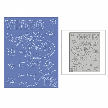 Nova Constelação de Virgo DIY de Artesanato 2021 de Corte de Metal Morre para Scrapbooking e Cartão de Fazer Estampagem de Chapa de Fundo Não Carimbos