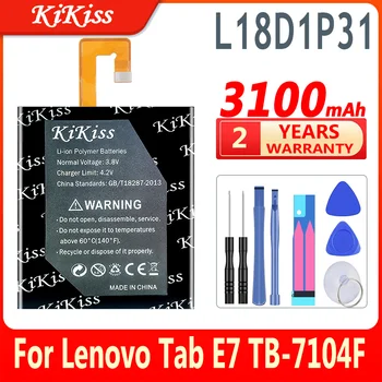 3800mAh KiKiss L18D1P31 Bateria para Lenovo GUIA E7 TB-7104F TABe7 do Telefone Móvel de Alta Capacidade de Baterias
