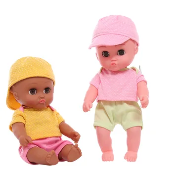 35CM Reborn Baby Doll Fecha os Olhos E Fala Cheia de Silicone de Vinil, Bonecas Realistas Bebê Recém-nascido Boneca Brinquedo de Menina de Presente de Natal