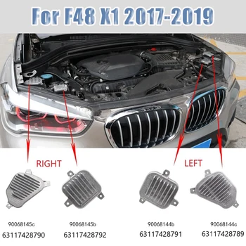 4Pcs de Esquerda e Direita Para BMW X1 F48 2017-2019 LED DRL Farol de Luz Diurna Módulo de Controle 63117428791 63117428792