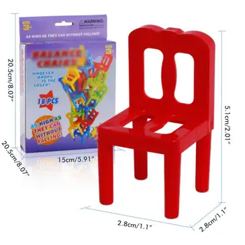 Cadeira De Balanço De Brinquedo Kit De Balanceamento De Brinquedo Empilhamento De Brinquedos De Jogo Definido Jogar Prop