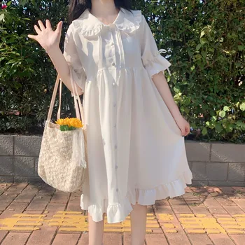 Verão Novo Japonês Doce Boneca Bonito Colar De Vestido Lolita Gótica Vitoriana Anjo Kawaii Lolita Diário Vestidos De Trajes De Festa