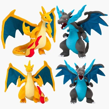 2 Estilo de Dinossauro de Brinquedo XY Versão Charizard de Pelúcia Milhões de MAGO Evolução Amarelo Azul Mega Pokemon Charizard Boneca de Presente de Natal