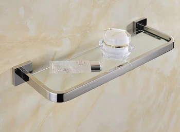 A 30 cm em aço Inoxidável 304 casa de banho prateleira de vidro cremalheira do chuveiro do banho do titular de banho cesta de casa de banho de sucção prateleira de parede