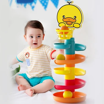 Bola Rolando Pilha Torre Bebê Montessori Chocalhos, Brinquedos De Tiro Brinquedo De 0-36 Meses, Kids Recém-Nascido Brinquedo Educativo Para As Crianças Presentes