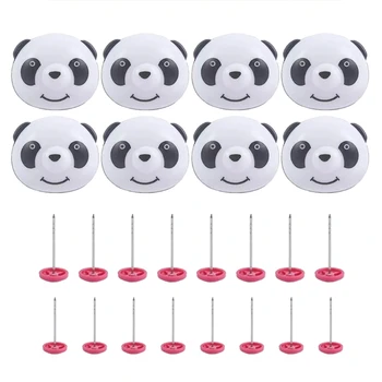 8x de Edredon Clipes Panda Edredon Pinos Estilo Cartoon Colcha Titular Clipes de Cama Folha de Fecho de Clipes para Almofadas, Cortinas, Cobertores
