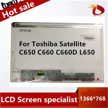 O envio gratuito de 15,6 polegadas Tela LCD de Substituição para notebook tela de Matriz Para Toshiba Satellite C650 C660 C660D L650