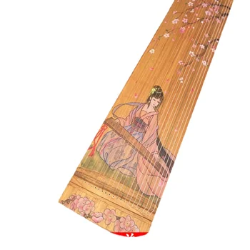 Mini guzheng paulownia alto grau pintado portátil guzheng iniciantes jogar guzheng profissionalmente.