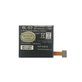 BL-S3, Bateria BLS3 para LG G Assista R w110 w150 Assistir Nova Li Recarregável de Polímero de Acumulador Pack Repalcement 3.8 V 400mAh