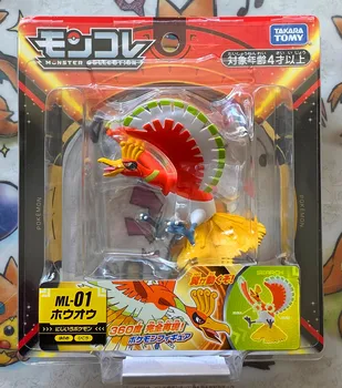 A TAKARA TOMY Genuíno Pokemon MC Espada e Escudo Ho-Oh EHP Out-of-print Limited Raro Figura de Ação do Modelo de Brinquedos