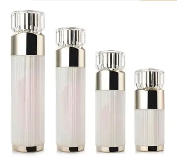 100ml forma de diamante acrílico/plástico do frasco de soro/loção/emulsão/fundação/anti - UV essência de cuidados com a pele cosméticos embalagem