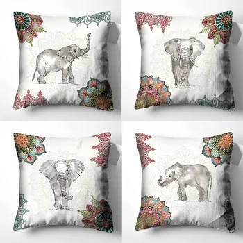 Elefante Jogar fronhas de Almofadas, Capa de Almofada Decorativas Almofadas Decorativas Almofadas para o Sofá da Sala de estar de Carro de Decoração de Casa