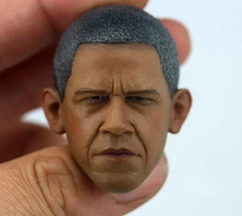 1/6 Escala Artesanal Head Sculpt NOS Obama Presidente da Cabeça Escultura Escultura Ajuste do Modelo de 12 Polegadas do Corpo Figura de Ação Quente brincar com bonecas e Brinquedos de DIY