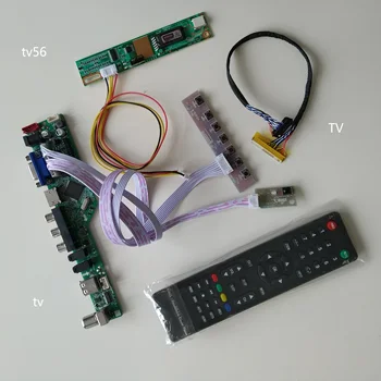 ÁUDIO LCD TV LED AV USB VGA 1 CCFL lâmpadas driver de Controlador de Placa de visualização Para 15.4
