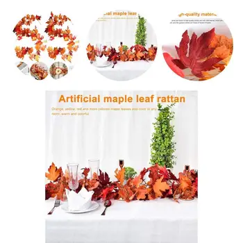 Artificial Vinha Ampla Aplicação Falsa Folha De Bordo Requintado Ornamentais Belo Arranjo Floral Simulação Maple Leaf