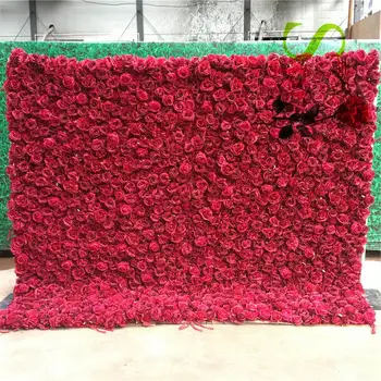 SPR Artificial Luxo 3D Rolou Até a Decoração da Casa ou Festa de Casamento Teto Decorativo Blush cor-de-Rosa da Flor de Parede