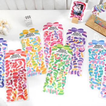 30Packs Wholesale PET Adesivos Coloridos Valsa coreano Fita Série Espumante Bling Lantejoulas Dom Decoração mão Tags estrelas cartões