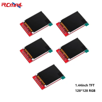 RCmall 5pcs V1.1 Display TFT de 1,44 polegadas SPI Módulo LCD ST7735S Driver IC 128*128 Suporte 65K 3.3 V-5V para o Arduino uno R3