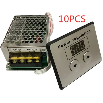 100% NOVO 10PCS 4000W tiristores de alta potência eletrônica digital regulador CNC escurecimento do regulamento da velocidade do termostato da C.A. 220V módulo