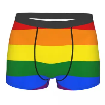 Sexy do Orgulho Gay LGBT Bandeira do arco-íris Boxers Shorts, Cuecas Homens Breathbale LGBT Lésbicas Cuecas Cueca
