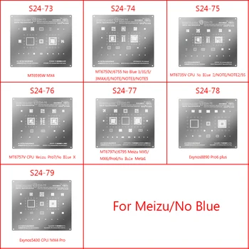 Mecânico de BGA Reballing Estêncil para Meizu MX4/MX5/MX6/Pro 6/7 Sem Azul 2 3/3/5/5 NOTA 2/Meta1/X MT6750V/6755/6797V CPU Poder IC