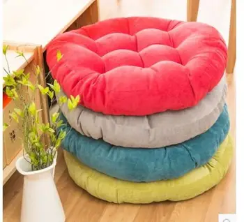 Cor sólida rpound em forma de espessamento futon almofada do assento de tatami almofada de algodão cadeira de almofada almofada de gordura chão bay window mat