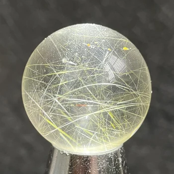 30mm de Pedra Natural Quartzo Rutilated Esfera Polido Bola de Cristal Decoração de Rock Dom de Cura Reiki