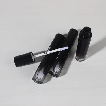 500Pcs/Monte 5ml brilho Labial tubos de Gradiente de Preto Vazio revitalash Cílios Garrafas para as mulheres DIY maquiagem cosméticos embalagem recipiente