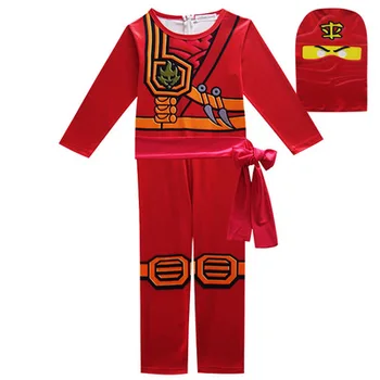 Lego fantasma Ninja traje crianças de desempenho do vestuário de meninos e meninas, roupas, trajes de Halloween